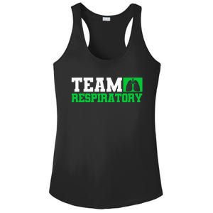 Team Respiratory Respirotary Therapist Ladies PosiCharge Competitor Racerback Tank