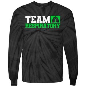 Team Respiratory Respirotary Therapist Tie-Dye Long Sleeve Shirt