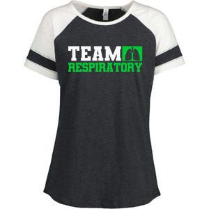 Team Respiratory Respirotary Therapist Enza Ladies Jersey Colorblock Tee