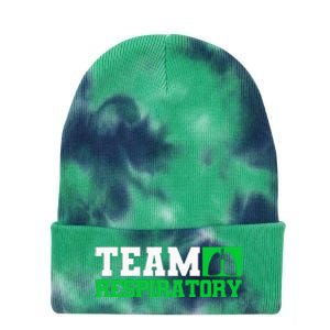 Team Respiratory Respirotary Therapist Tie Dye 12in Knit Beanie