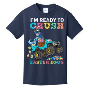 T Rex Ready To Crush Easter Eggs Kids T-Shirt