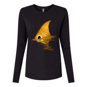 Tailing Redfish Red Drum Fish Womens Cotton Relaxed Long Sleeve T-Shirt