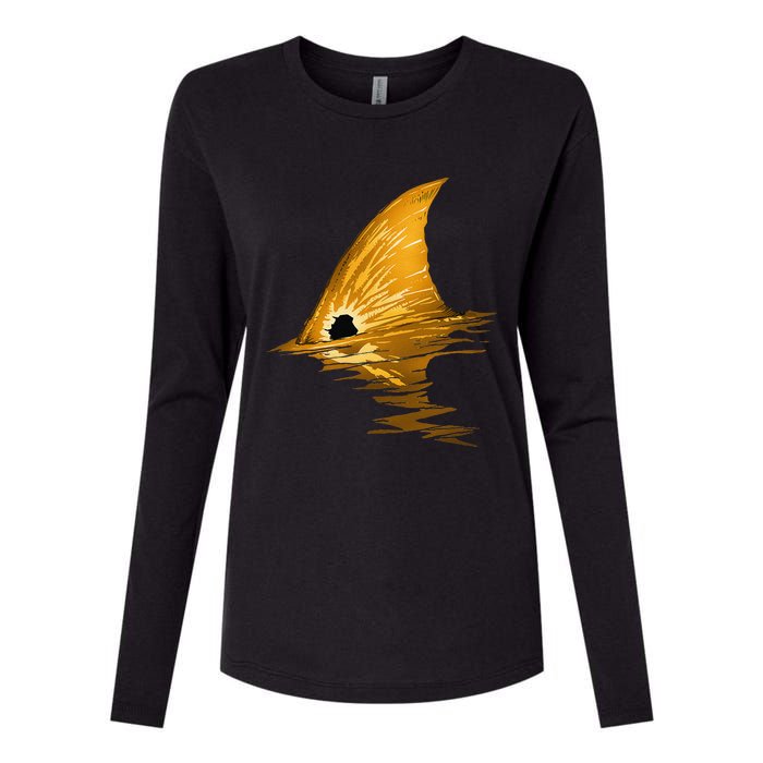 Tailing Redfish Red Drum Fish Womens Cotton Relaxed Long Sleeve T-Shirt