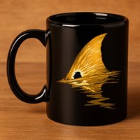 Tailing Redfish Red Drum Fish 11oz C Handle Ceramic Mug