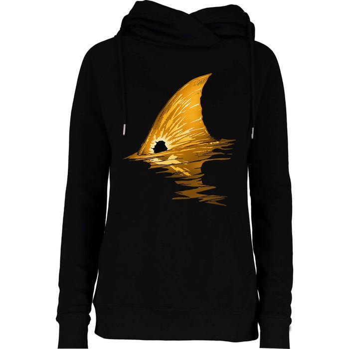 Tailing Redfish Red Drum Fish Womens Funnel Neck Pullover Hood