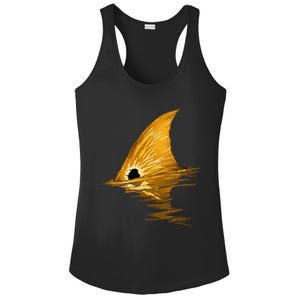 Tailing Redfish Red Drum Fish Ladies PosiCharge Competitor Racerback Tank