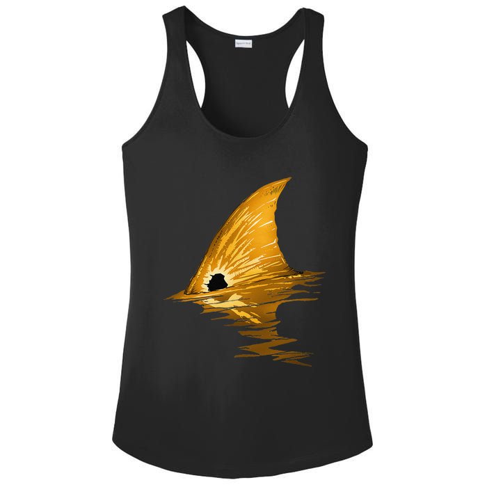 Tailing Redfish Red Drum Fish Ladies PosiCharge Competitor Racerback Tank