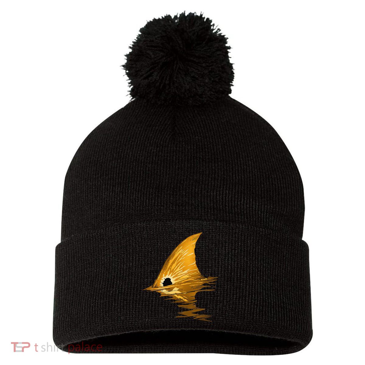 Tailing Redfish Red Drum Fish Pom Pom 12in Knit Beanie