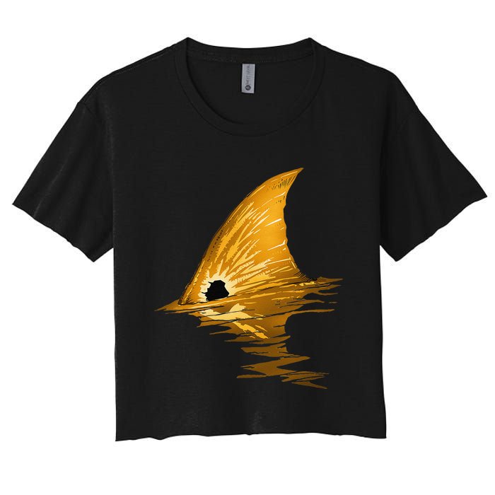 Tailing Redfish Red Drum Fish Women's Crop Top Tee