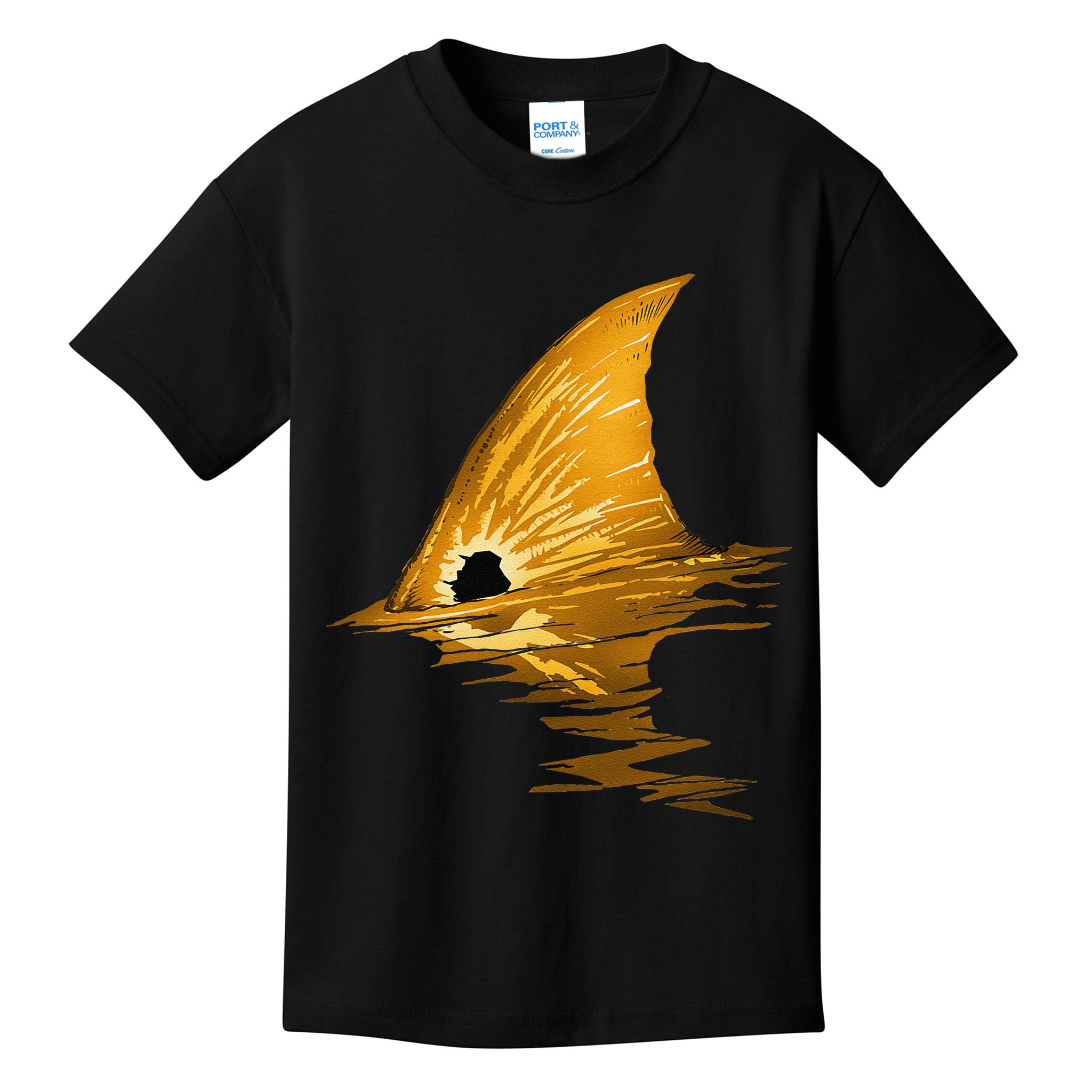 Tailing Redfish Red Drum Fish Kids T-Shirt