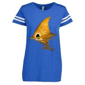 Tailing Redfish Red Drum Fish Enza Ladies Jersey Football T-Shirt