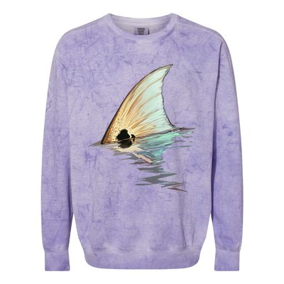 Tailing Redfish Redfish Tail Red Drum Fish Colorblast Crewneck Sweatshirt