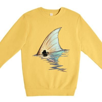 Tailing Redfish Redfish Tail Red Drum Fish Premium Crewneck Sweatshirt