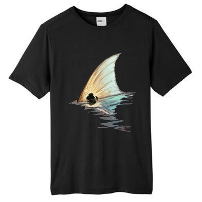 Tailing Redfish Redfish Tail Red Drum Fish Tall Fusion ChromaSoft Performance T-Shirt