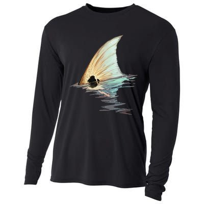 Tailing Redfish Redfish Tail Red Drum Fish Cooling Performance Long Sleeve Crew