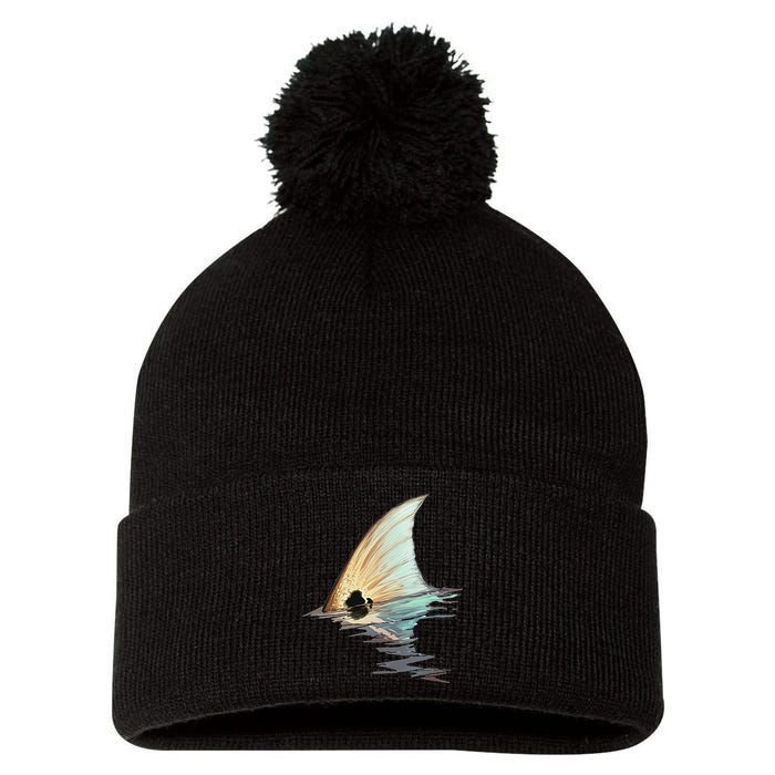 Tailing Redfish Redfish Tail Red Drum Fish Pom Pom 12in Knit Beanie