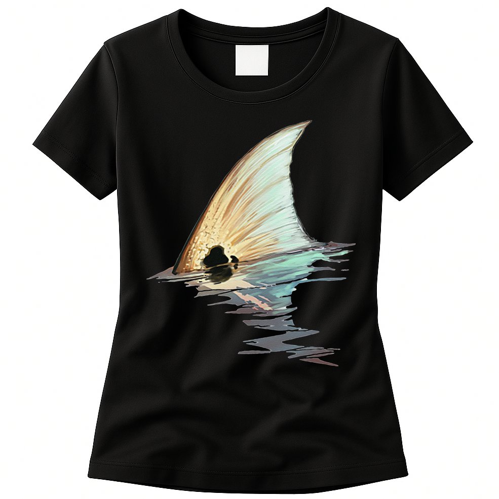 Tailing Redfish Redfish Tail Red Drum Fish Womens T-Shirt