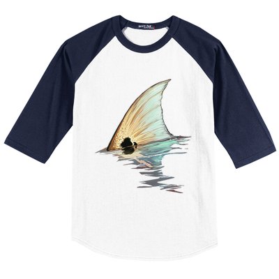 Tailing Redfish Redfish Tail Red Drum Fish Baseball Sleeve Shirt