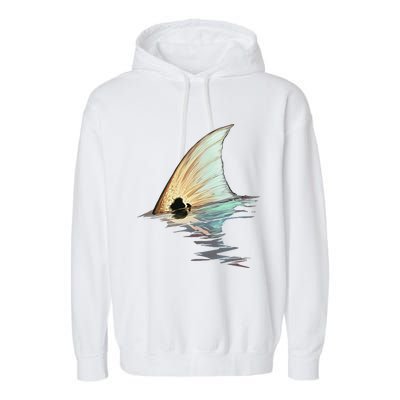 Tailing Redfish Redfish Tail Red Drum Fish Garment-Dyed Fleece Hoodie