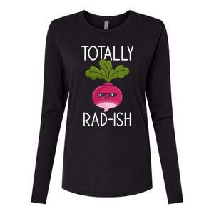 Totally Radish Radish Gift Womens Cotton Relaxed Long Sleeve T-Shirt