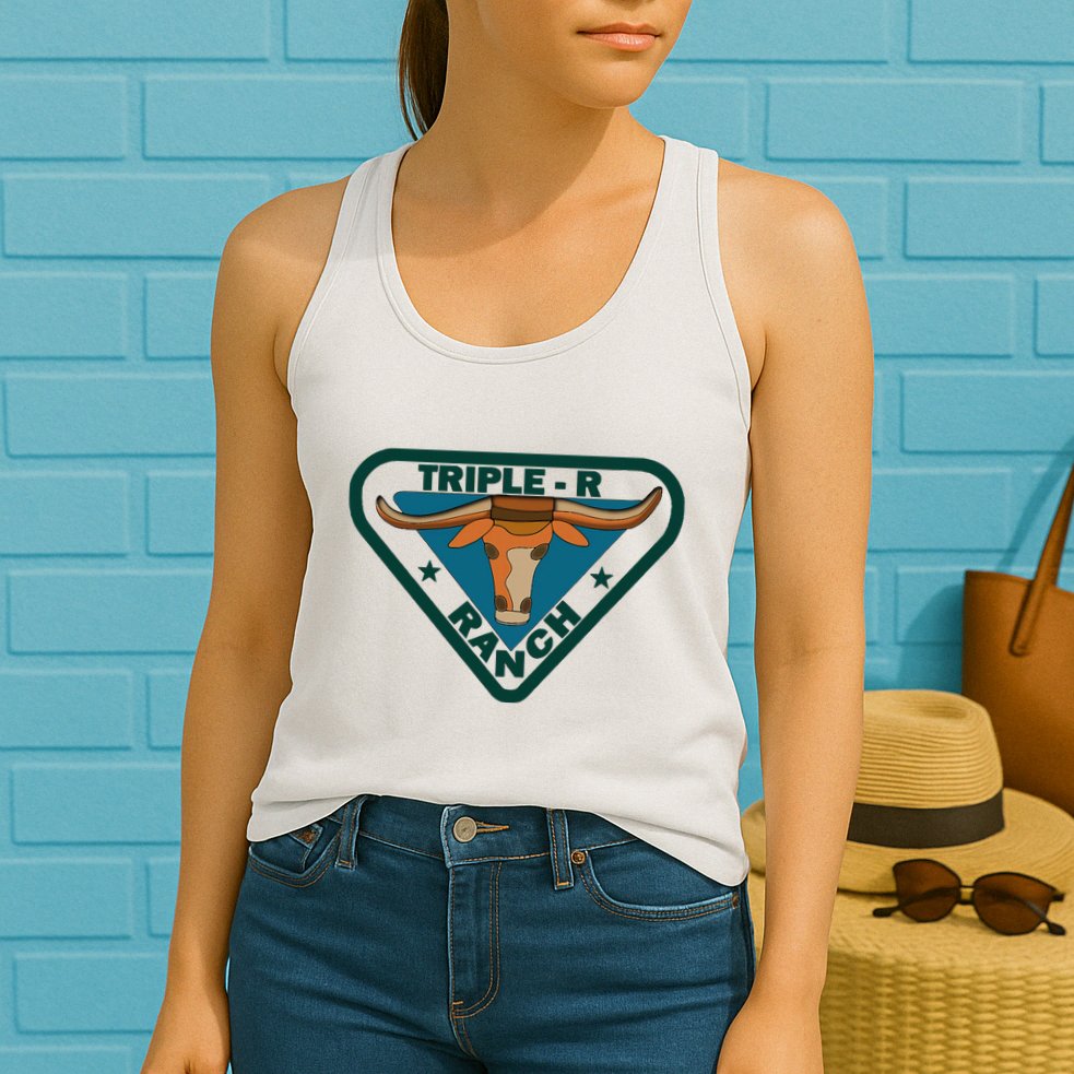 Triple R Ranch Western Cowboy Cowgirl Womens Tank Top