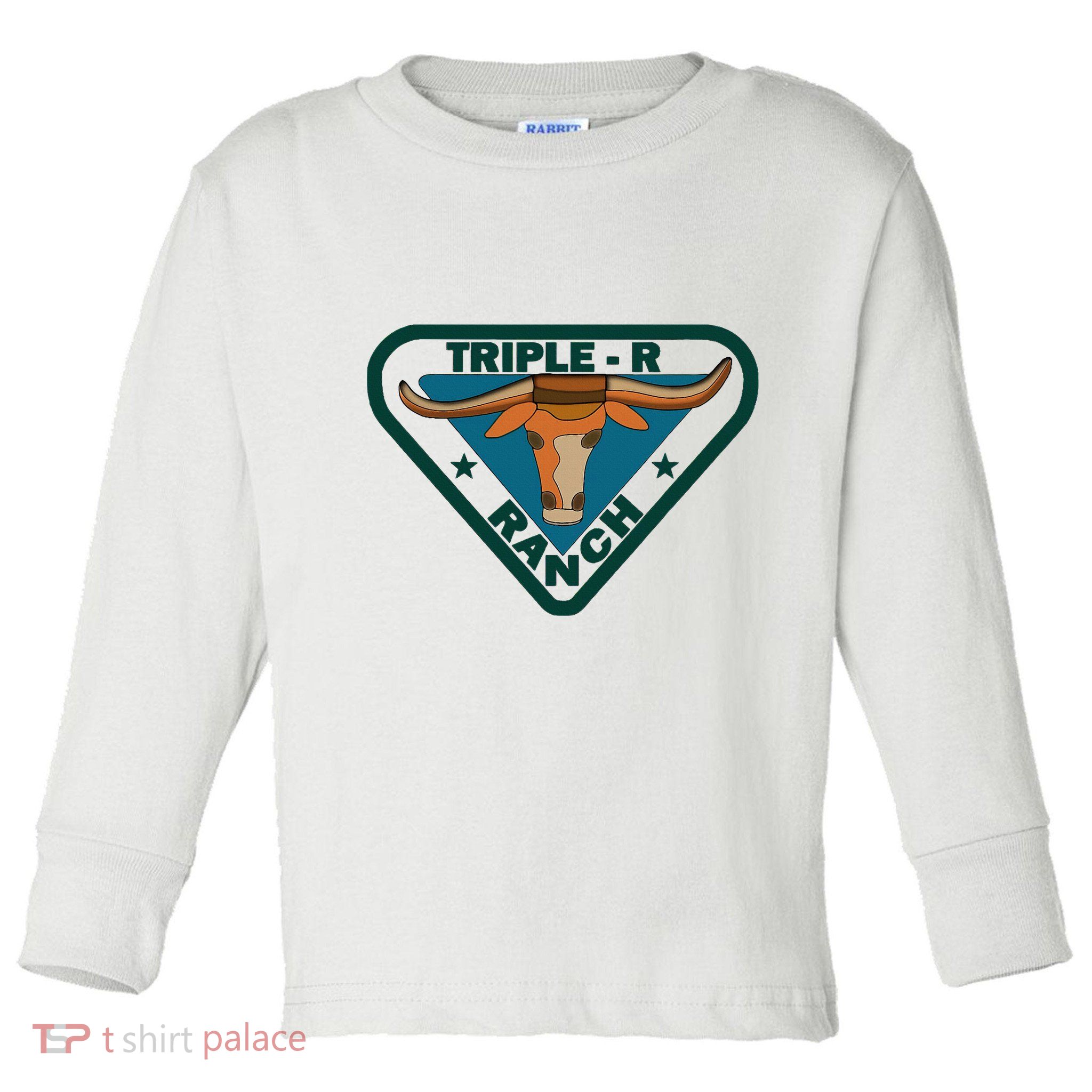 Triple R Ranch Western Cowboy Cowgirl Toddler Long Sleeve Shirt
