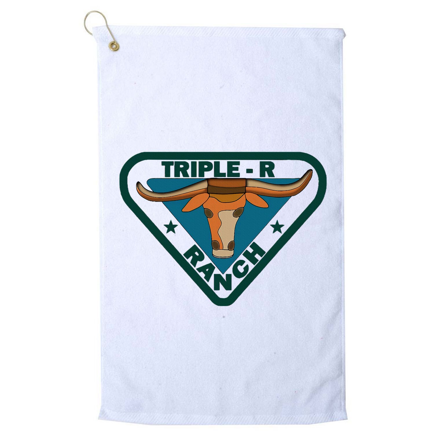 Triple R Ranch Western Cowboy Cowgirl Golf Towel