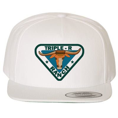 Triple R Ranch Western Cowboy Cowgirl Wool Snapback Cap