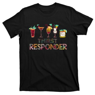 Thirst Response Responder Funny Bartender Mixologists T-Shirt