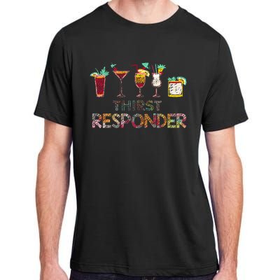 Thirst Response Responder Funny Bartender Mixologists Adult ChromaSoft Performance T-Shirt