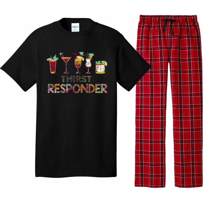 Thirst Response Responder Funny Bartender Mixologists Pajama Set