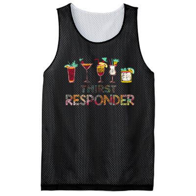 Thirst Response Responder Funny Bartender Mixologists Mesh Reversible Basketball Jersey Tank