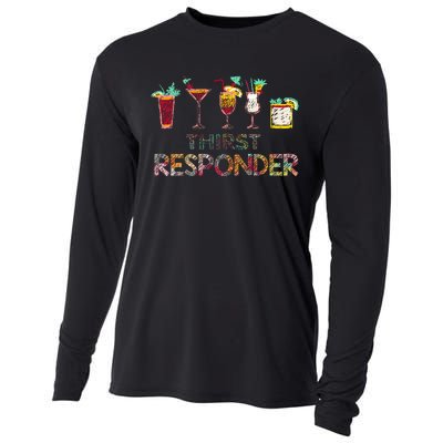 Thirst Response Responder Funny Bartender Mixologists Cooling Performance Long Sleeve Crew