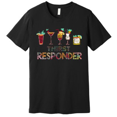 Thirst Response Responder Funny Bartender Mixologists Premium T-Shirt