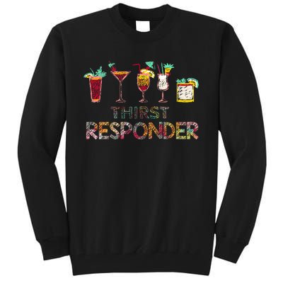 Thirst Response Responder Funny Bartender Mixologists Tall Sweatshirt