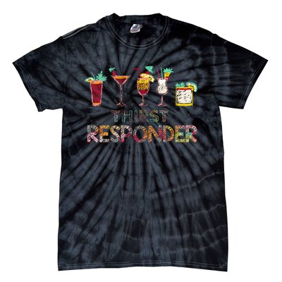 Thirst Response Responder Funny Bartender Mixologists Tie-Dye T-Shirt