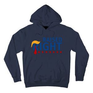 Trump Raised Right Tall Hoodie