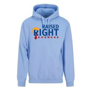 Trump Raised Right Unisex Surf Hoodie