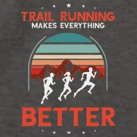 Trail Running Retro Makes Everything Better Running Trails Vector Backpack