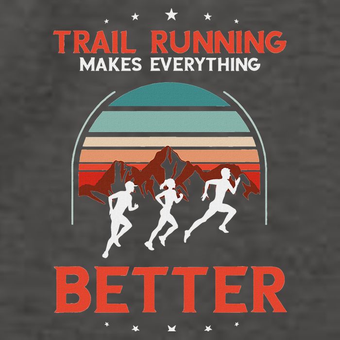 Trail Running Retro Makes Everything Better Running Trails Vector Backpack