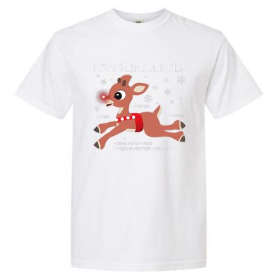 The Rednosed Reindeer How Reindeer Fly Christmas Garment-Dyed Heavyweight T-Shirt