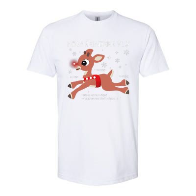 The Rednosed Reindeer How Reindeer Fly Christmas Softstyle CVC T-Shirt