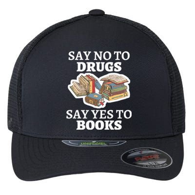 Teachers Red Ribbon Week Say No To Drugs Say Yes To Books Flexfit Unipanel Trucker Cap