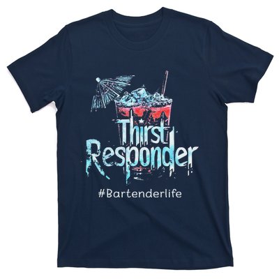 Thirst Response Responder Funny Bartender Mixologists T-Shirt