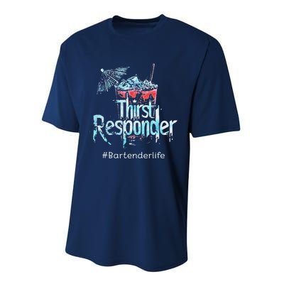 Thirst Response Responder Funny Bartender Mixologists Performance Sprint T-Shirt