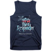 Thirst Response Responder Funny Bartender Mixologists Tank Top