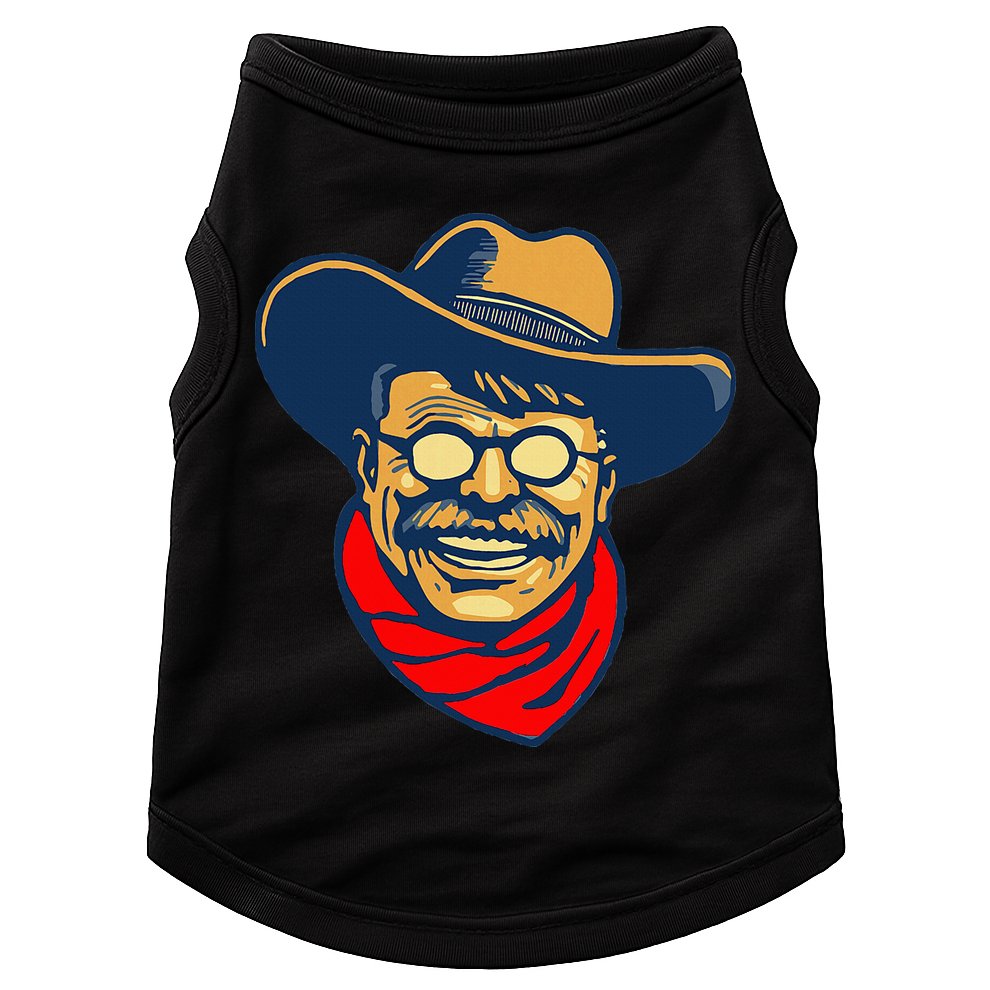 Teddy Roosevelt Rough Rider American National Parks Retro Doggie Tank