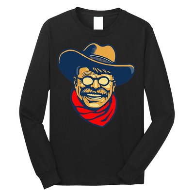 Teddy Roosevelt Rough Rider American National Parks Retro Long Sleeve Shirt
