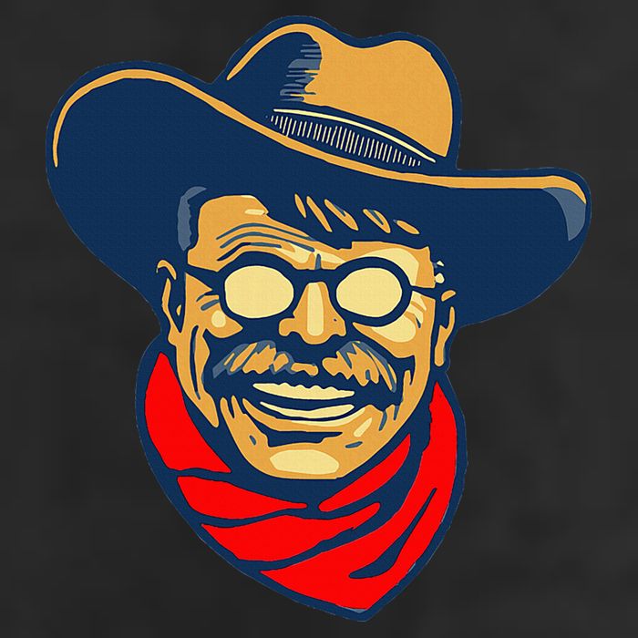 Teddy Roosevelt Rough Rider American National Parks Retro Adult Drive Performance Visor