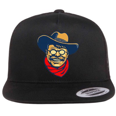 Teddy Roosevelt Rough Rider American National Parks Retro Flatbill Hat